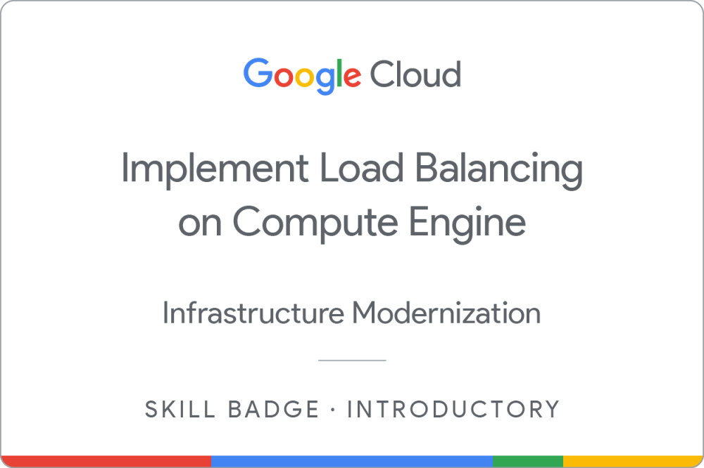 Badge of Implement Load Balancing on Compute Engine